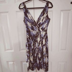 Ann Taylor Sleeveless Crossover Empire Waist Dress Size Small